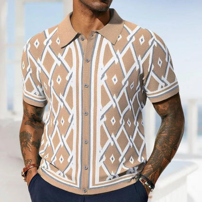 Dante Men's Polo Shirt | Comfort-Stretch Fabric, Retro Style 7
