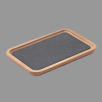 Elegant Wooden Jewelry Storage Tray | Organizer for Watches and Necklaces