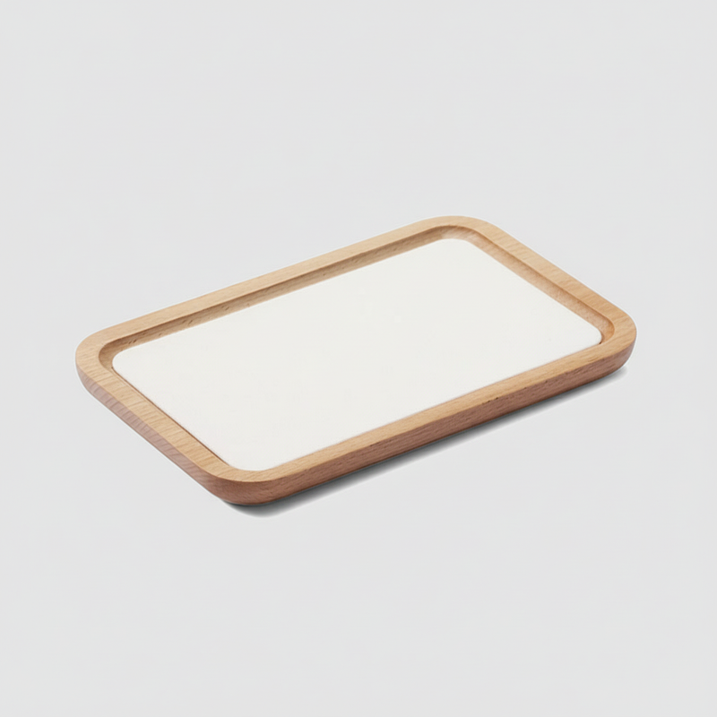 Elegant Wooden Jewelry Storage Tray | Organizer for Watches and Necklaces