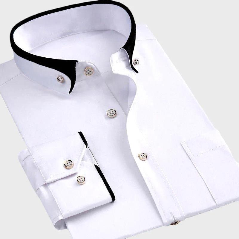Felix Men's Shirt | Stretch Cotton Blend, Tailored Fit 1