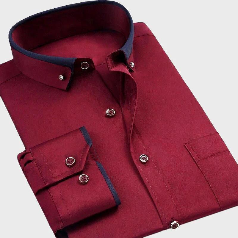 Felix Men's Shirt | Stretch Cotton Blend, Tailored Fit 4