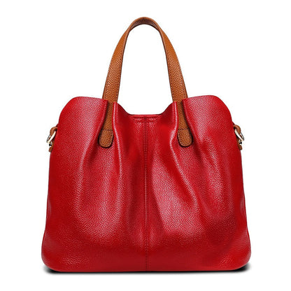 Damen-Hobo-Tasche aus echtem Leder mit Tragegriff | Graues genarbtes Leder, lässige Alltagsschultertasche | Smart-Casual-Tasche für den Alltag und zum Ausgehen