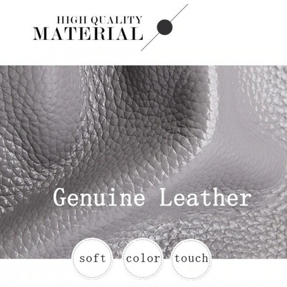 Damen-Hobo-Tasche aus echtem Leder mit Tragegriff | Graues genarbtes Leder, lässige Alltagsschultertasche | Smart-Casual-Tasche für den Alltag und zum Ausgehen