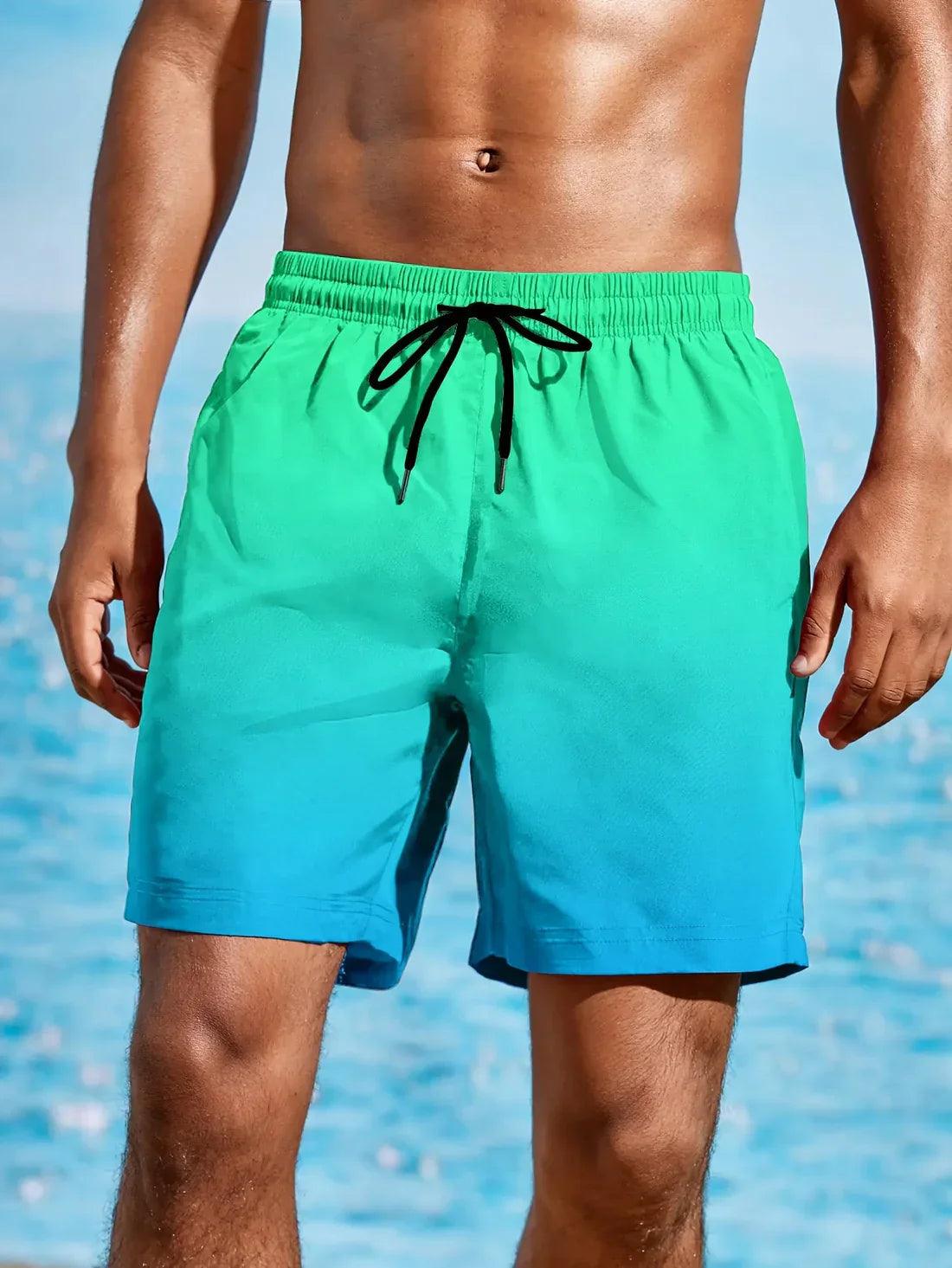 Glen Men's Beach Shorts | Quick-Drying Gradient Design 2