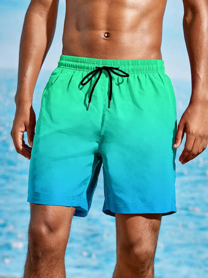 Glen Men's Beach Shorts | Quick-Drying Gradient Design 2