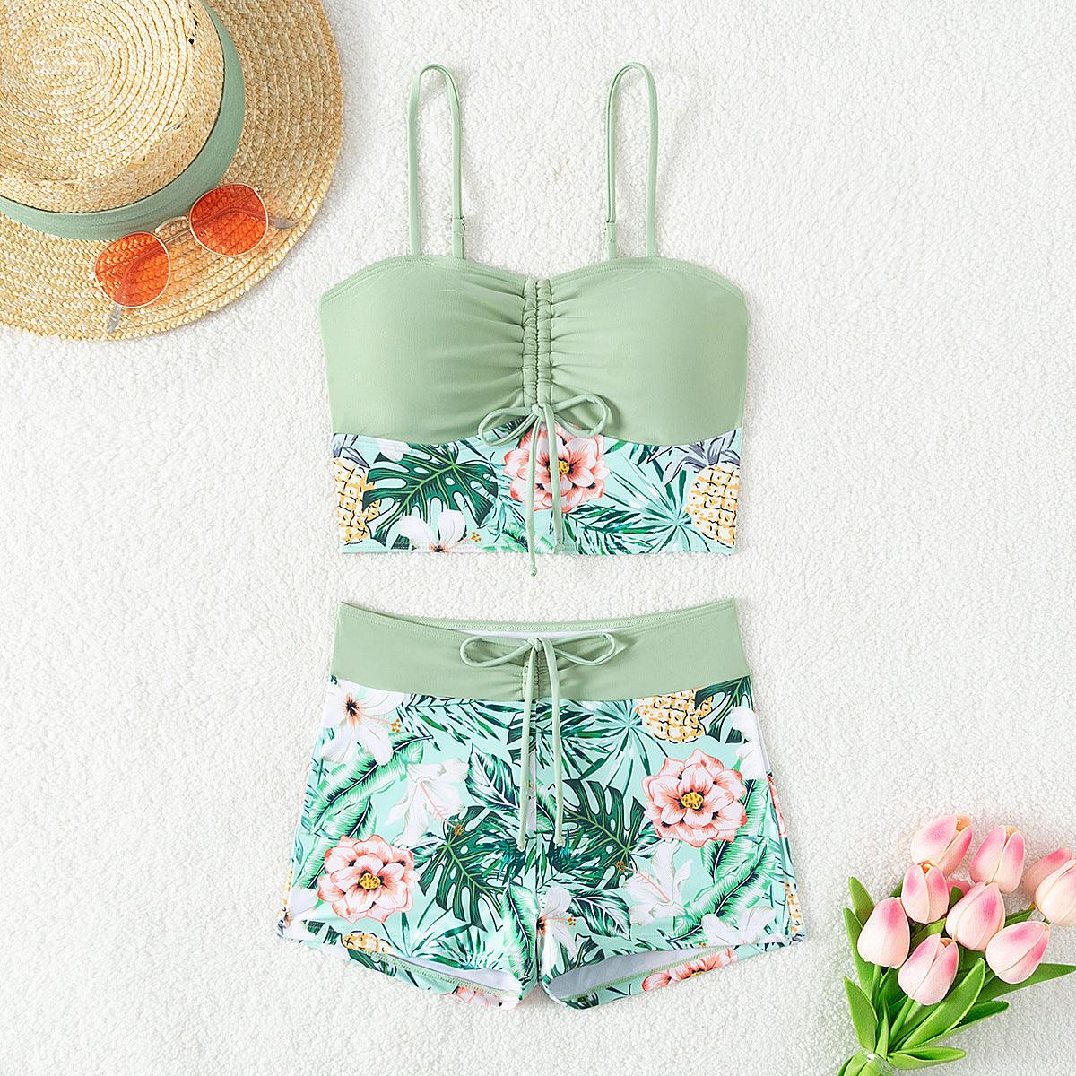 Hera Women's Bikini Set | Floral Print with Ruffles 4