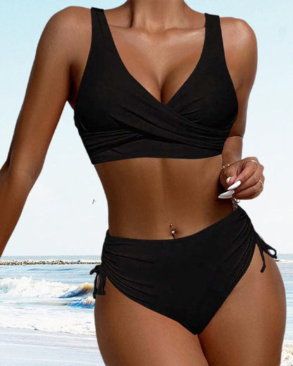 Hera Women's Bikini Swimsuit | 82% Nylon, Lace-Up Design 4