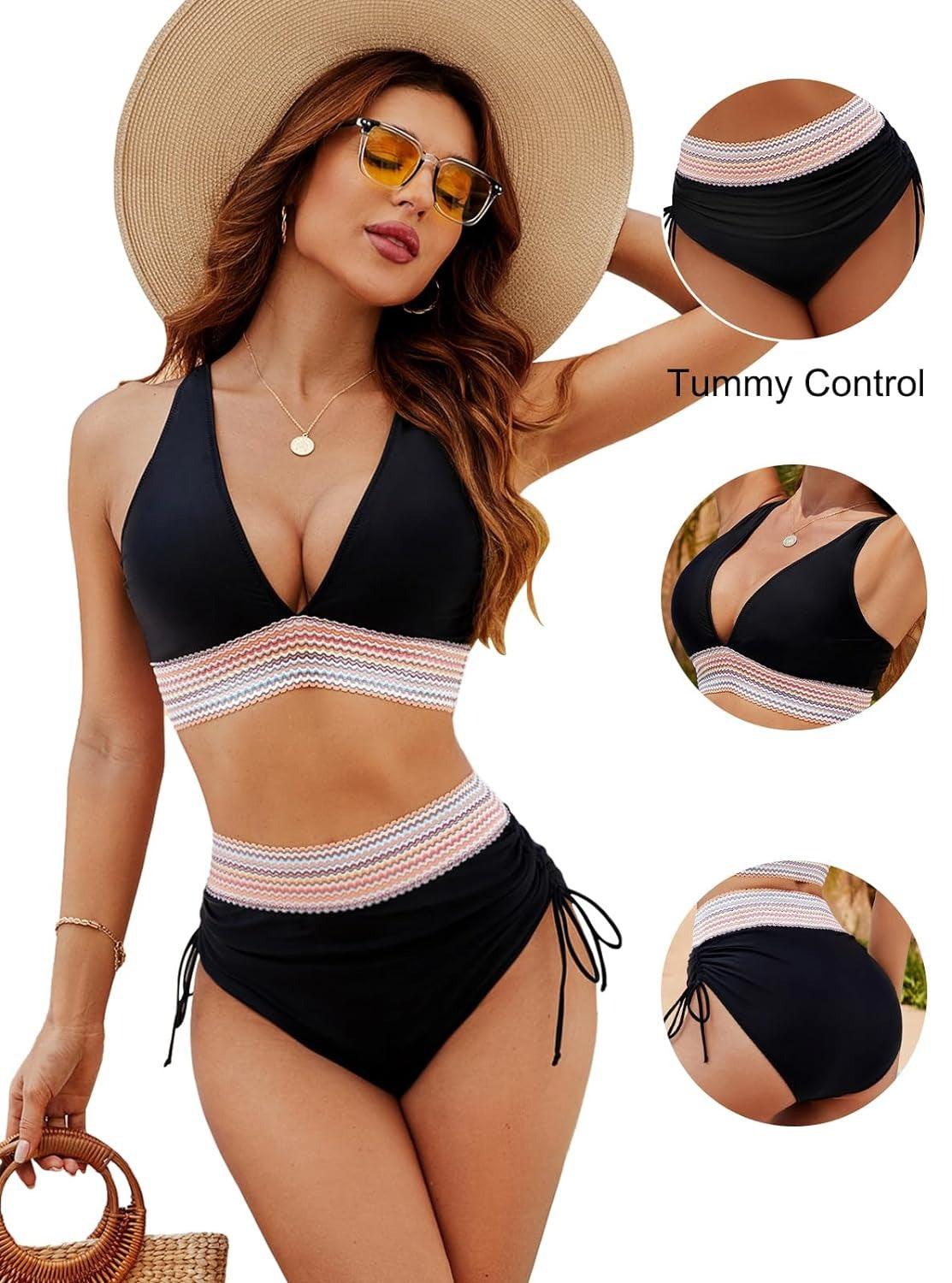 Hera Women's High Waist Bikini | Tummy Control, Breathable Fabric 5