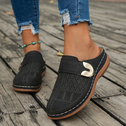 Hera Women's Mules | Breathable Leather, Stylish Design 1