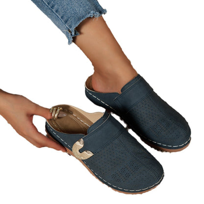Hera Women's Mules | Breathable Leather, Stylish Design 4