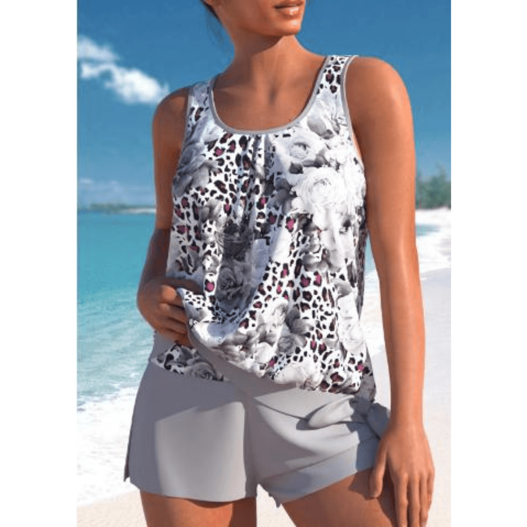 Hera Women's Swimsuit | Floral Print Two-Piece Swimwear, Vibrant Design 2