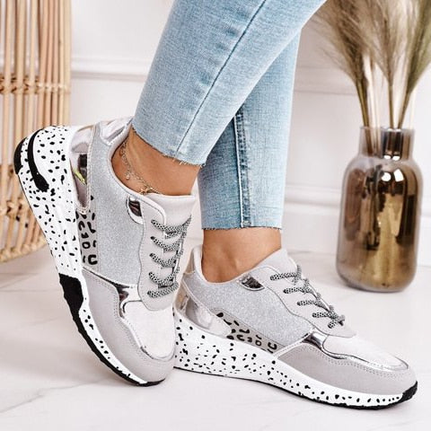 Women's Leopard Print Casual Shoes – Rugged-Sole Autumn Footwear