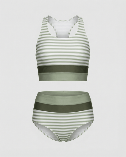 Holly Women's Bikini Set | Color Block Design 0