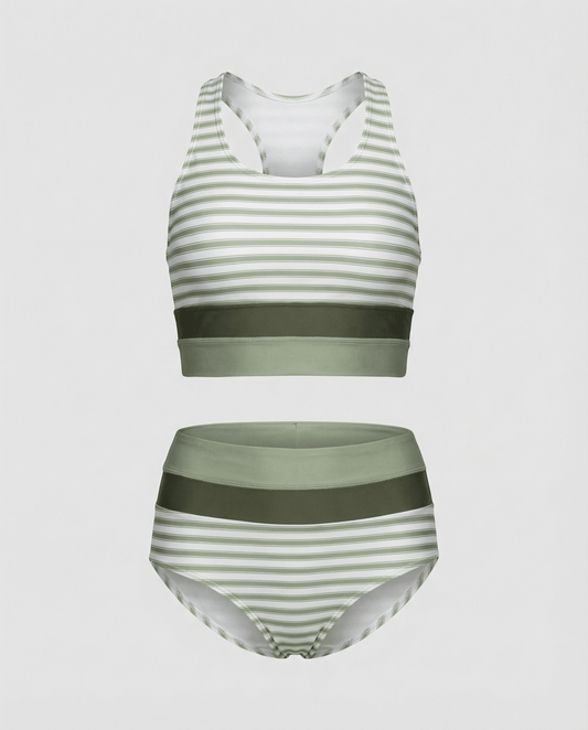 Holly Women's Bikini Set | Color Block Design 0