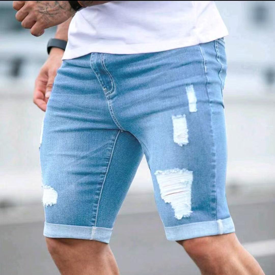 Hugo Men's Ripped Denim Shorts | Premium Comfort, Casual Style 3