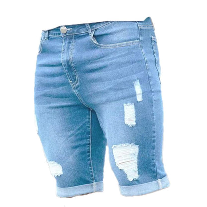Hugo Men's Ripped Denim Shorts | Premium Comfort, Casual Style 5