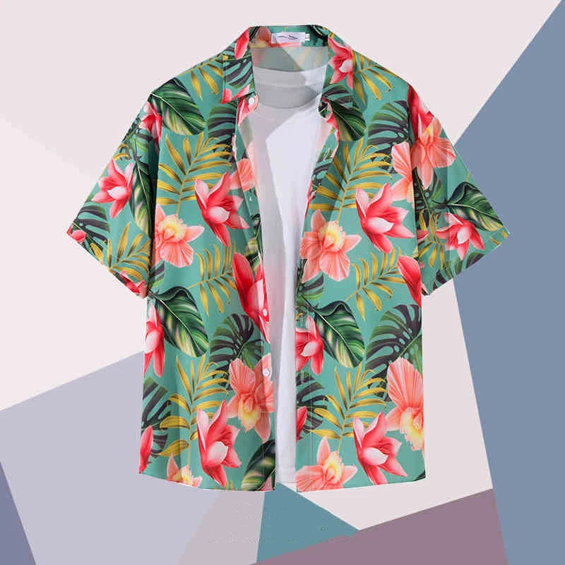 Julius Men's Floral Shirt | Soft Breathable Fabric, Relaxed Fit 2