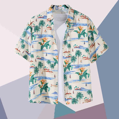 Julius Men's Floral Shirt | Soft Breathable Fabric, Relaxed Fit 4