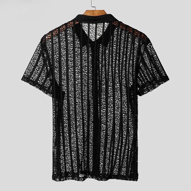 Kairo Men's Lounge Shirt | Ultra-Light Mesh 1