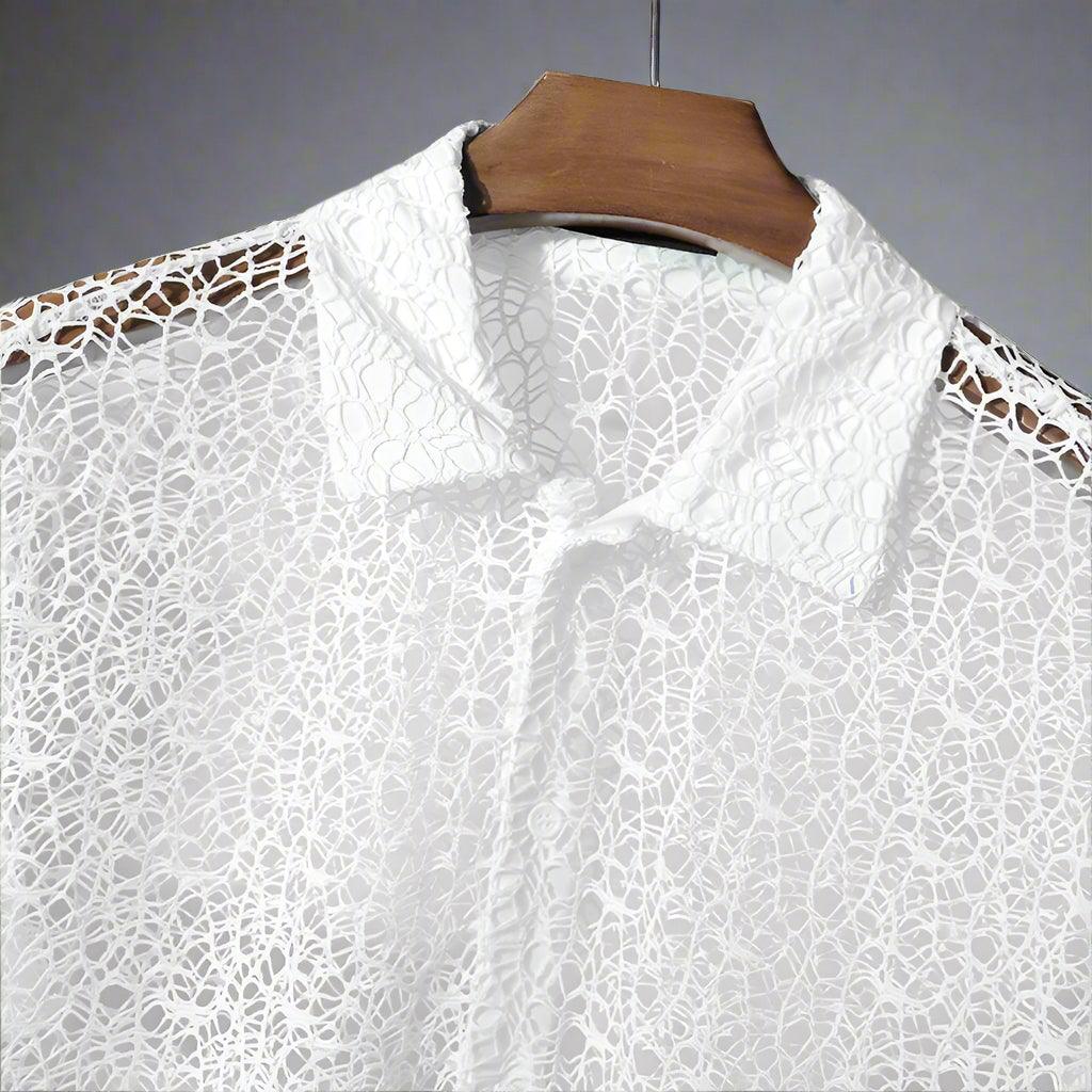 Kairo Men's Lounge Shirt | Ultra-Light Mesh 4