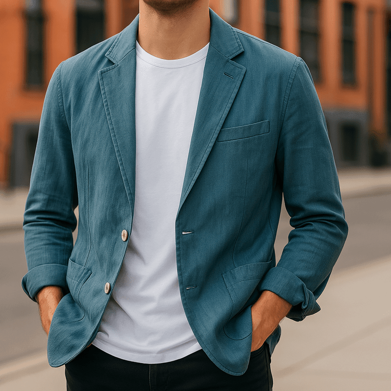 Lino Men's Blazer | Lightweight Linen, Versatile Style 2