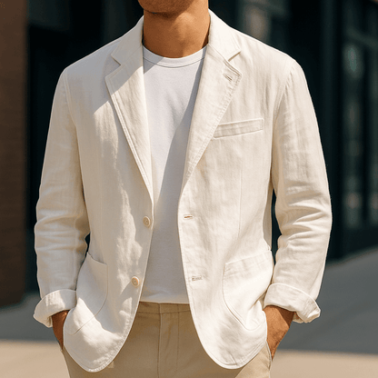 Lino Men's Blazer | Lightweight Linen, Versatile Style 4