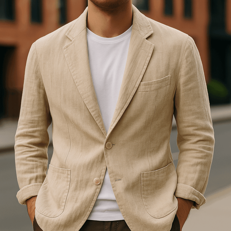 Lino Men's Blazer | Lightweight Linen, Versatile Style 5