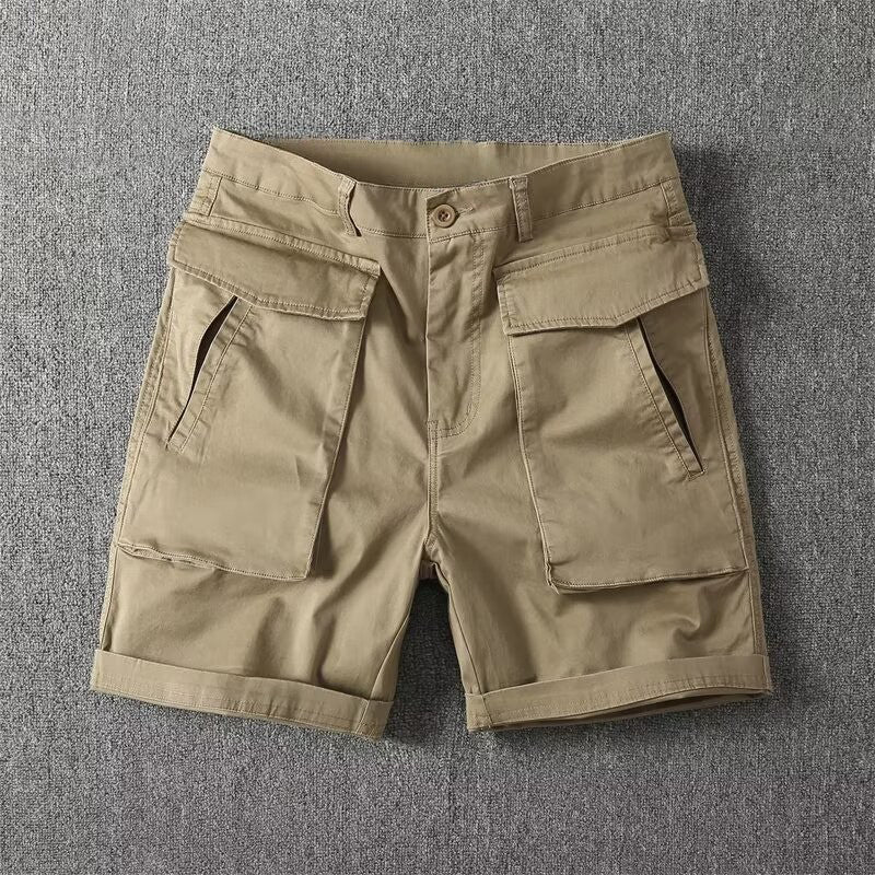 Lorenzo Men's Cargo Shorts | Spandex-Poly Blend, Tactical Style 1