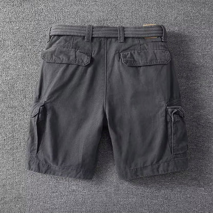 Lorenzo Vitali Men's Cargo Shorts | Cotton Blend, Multi-Pocket 7