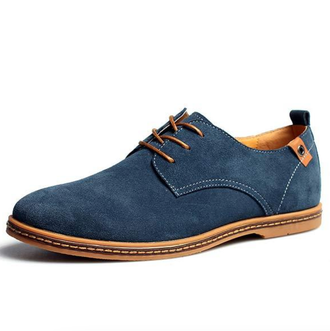 Herren-Derbyschuhe aus Wildleder mit Schnürung | Klassische braune, lässige, elegante Lederschuhe für jeden Tag | Business-Casual-Büroschuhe für jeden Tag