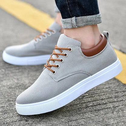 Milo Men's Sneakers | Durable Canvas, Casual Low-Top Trainers 0