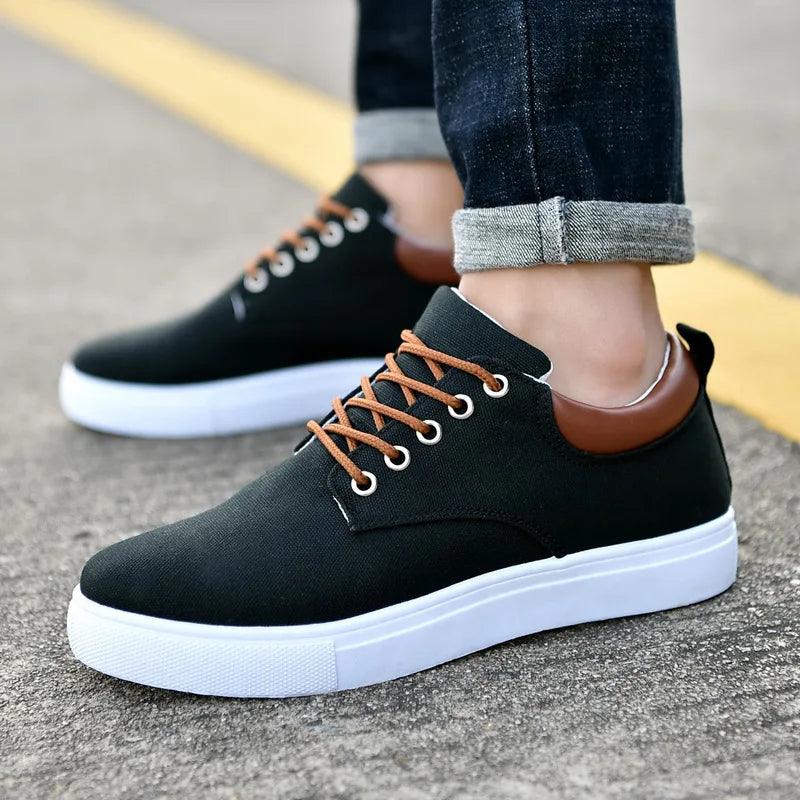 Milo Men's Sneakers | Durable Canvas, Casual Low-Top Trainers 2