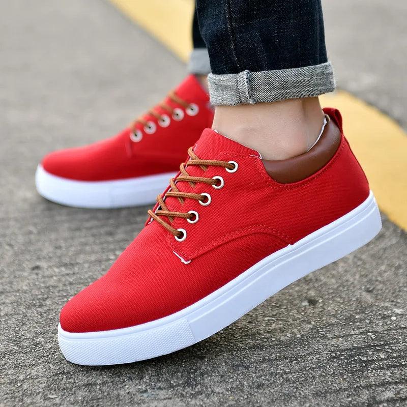 Milo Men's Sneakers | Durable Canvas, Casual Low-Top Trainers 5