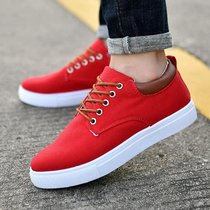 Milo Men's Sneakers | Durable Canvas, Casual Low-Top Trainers 5