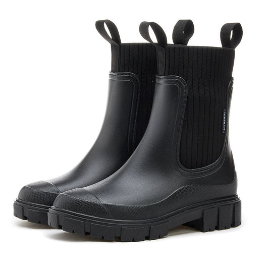 Women's Water-Resistant Ankle Boots – Everyday Rain & Snow Shoes – Black