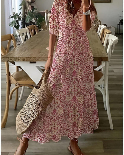 Damen Boho Überwurfkleid | Strandkleid mit Quasten-Details | Luftiges Feminines Sommerkleid