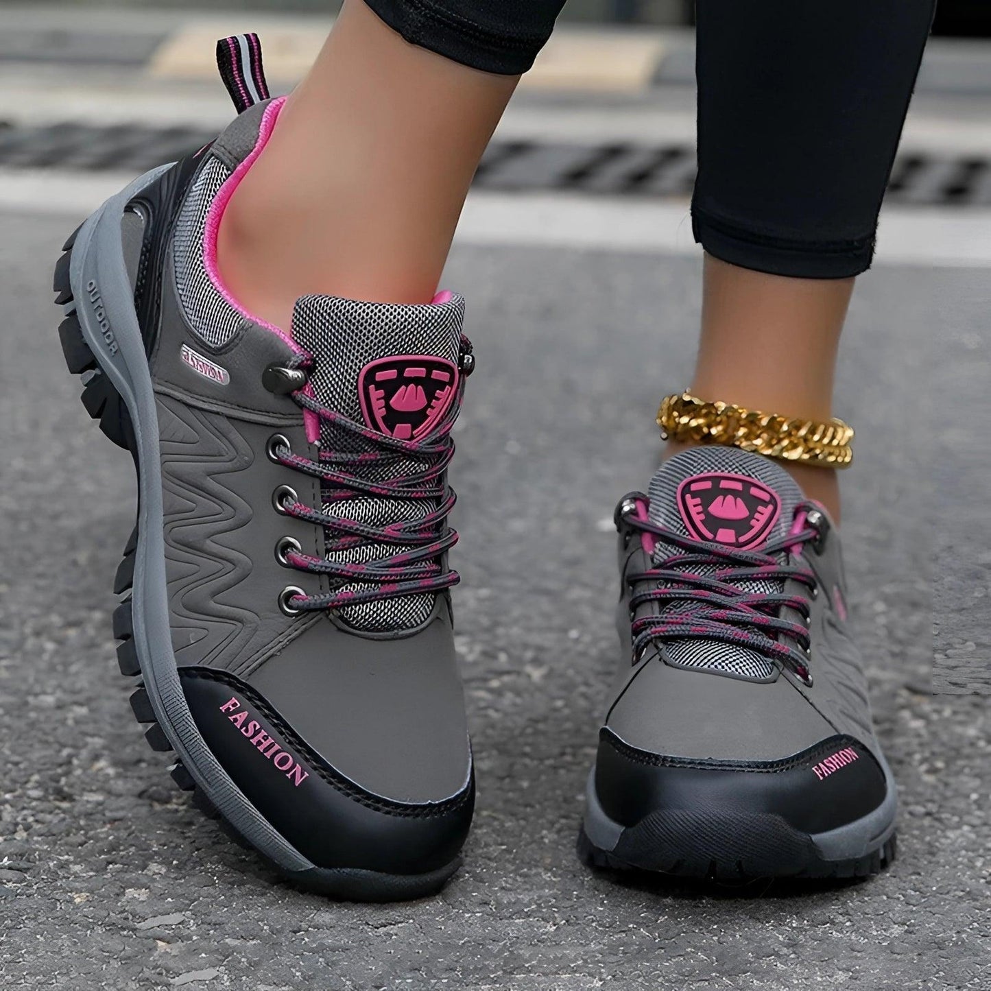 Pinky Women's Hiking Shoes | Waterproof, Lightweight, Anti-Slip 0