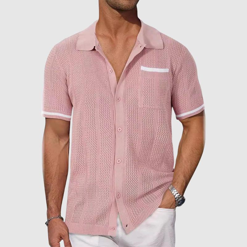 Rico Men's Polo Shirt | Breathable Polyester Blend, Retro Camp Collar 1