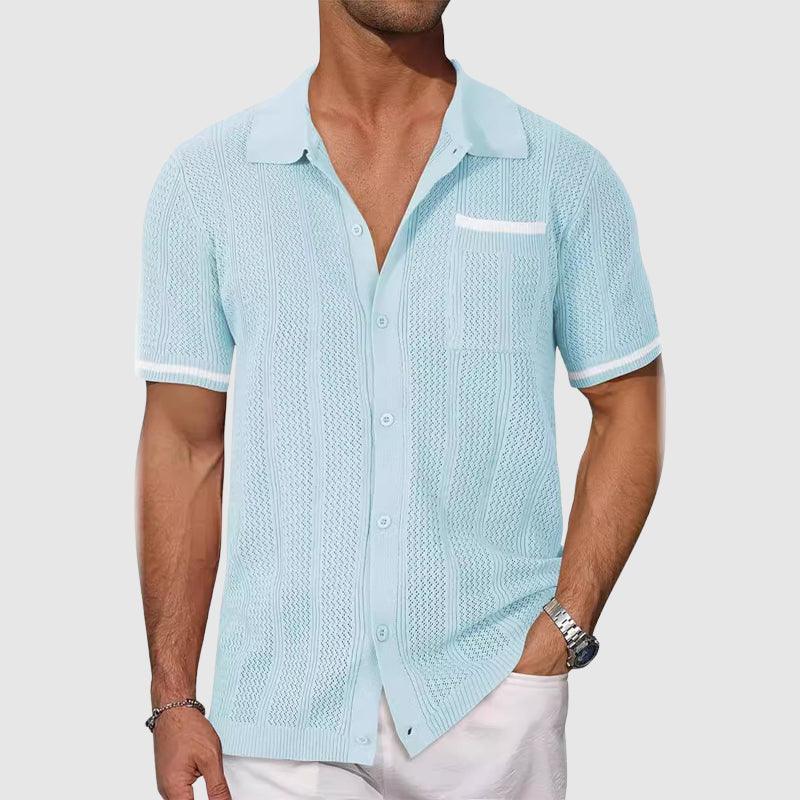 Rico Men's Polo Shirt | Breathable Polyester Blend, Retro Camp Collar 3