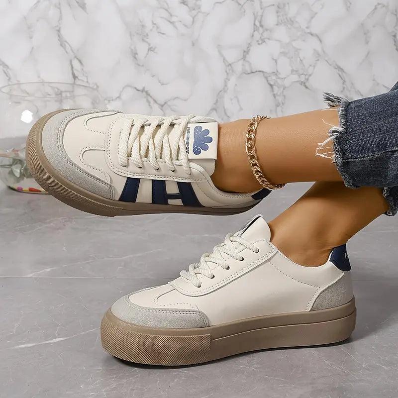 Roxy Women's Platform Trainers | Multi-Textured Upper, Comfortable Lace-Up Design 1