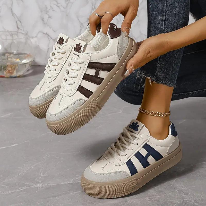 Roxy Women's Platform Trainers | Multi-Textured Upper, Comfortable Lace-Up Design 2