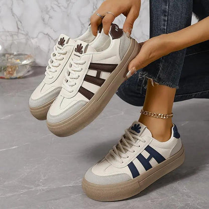 Roxy Women's Platform Trainers | Multi-Textured Upper, Comfortable Lace-Up Design 2