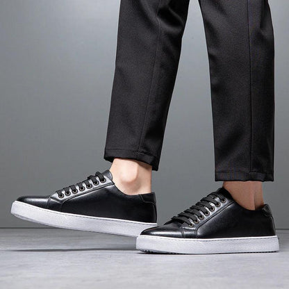 Edward | Formal Leather Men's Trainers with Lace-Up Design