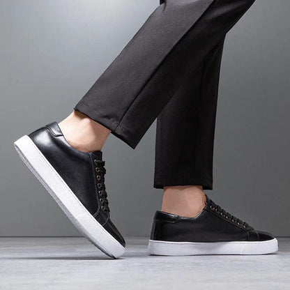 Edward | Formal Leather Men's Trainers with Lace-Up Design