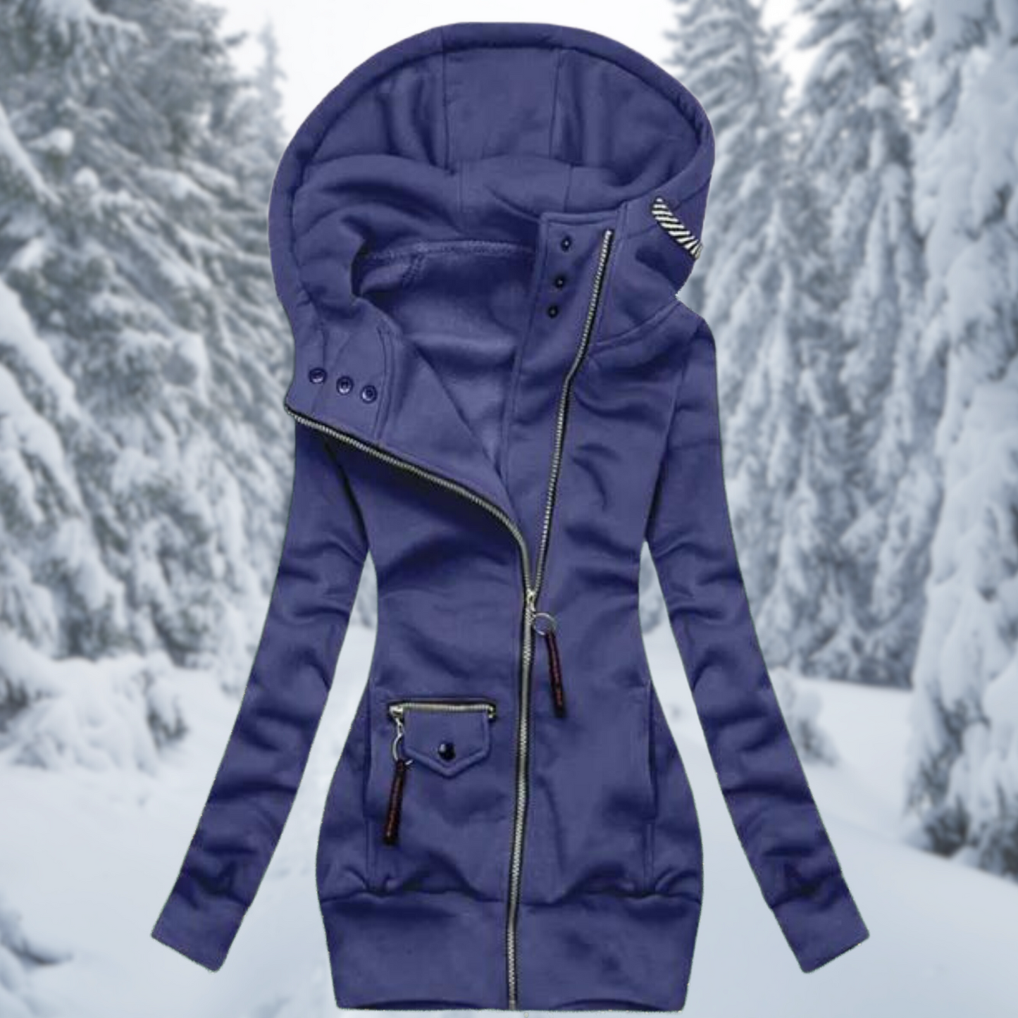 Women's Waterproof Transitional Jacket – Hooded Spring & Autumn Raincoat