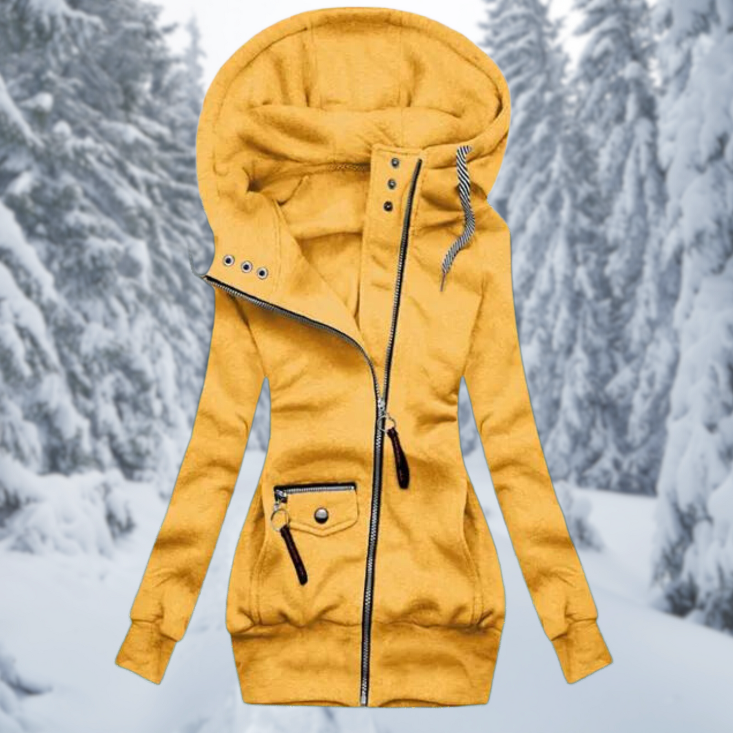 Women's Waterproof Transitional Jacket – Hooded Spring & Autumn Raincoat