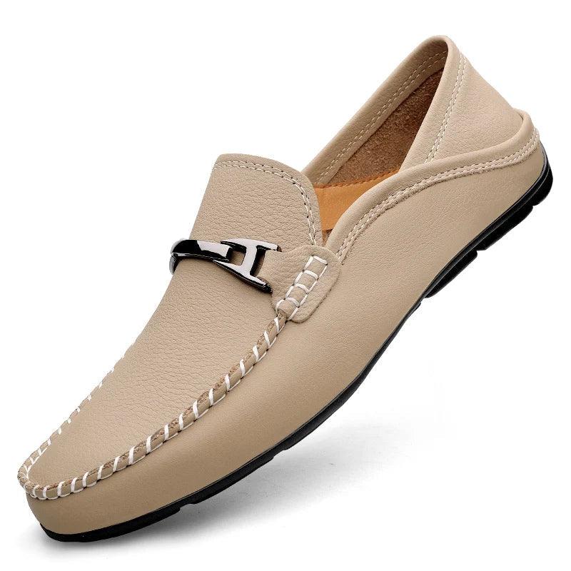 Savi Men's Brown Loafers | Genuine Cow Leather, Comfortable Design 6