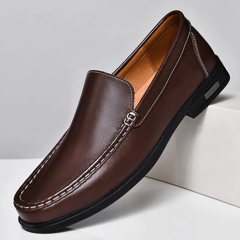Savi Men's Leather Loafers | Genuine Cow Leather, Comfortable 1