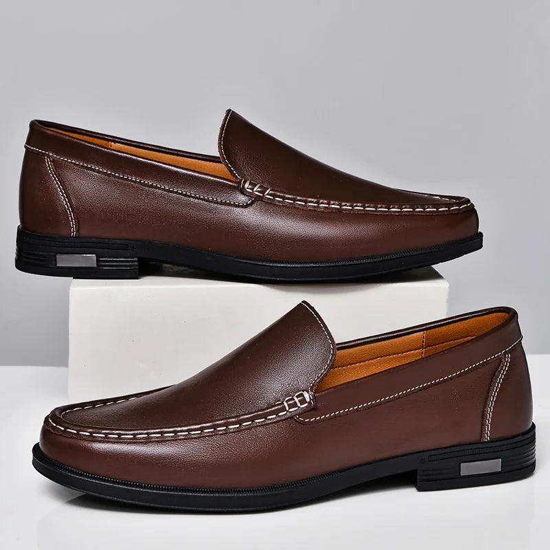 Savi Men's Leather Loafers | Genuine Cow Leather, Comfortable 2