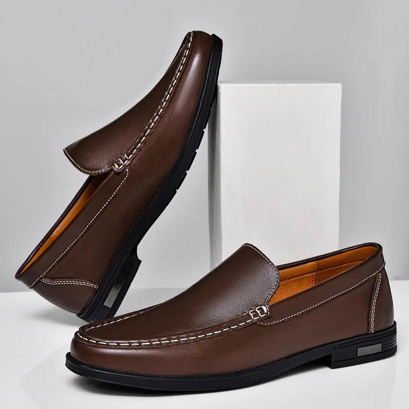 Savi Men's Leather Loafers | Genuine Cow Leather, Comfortable 3